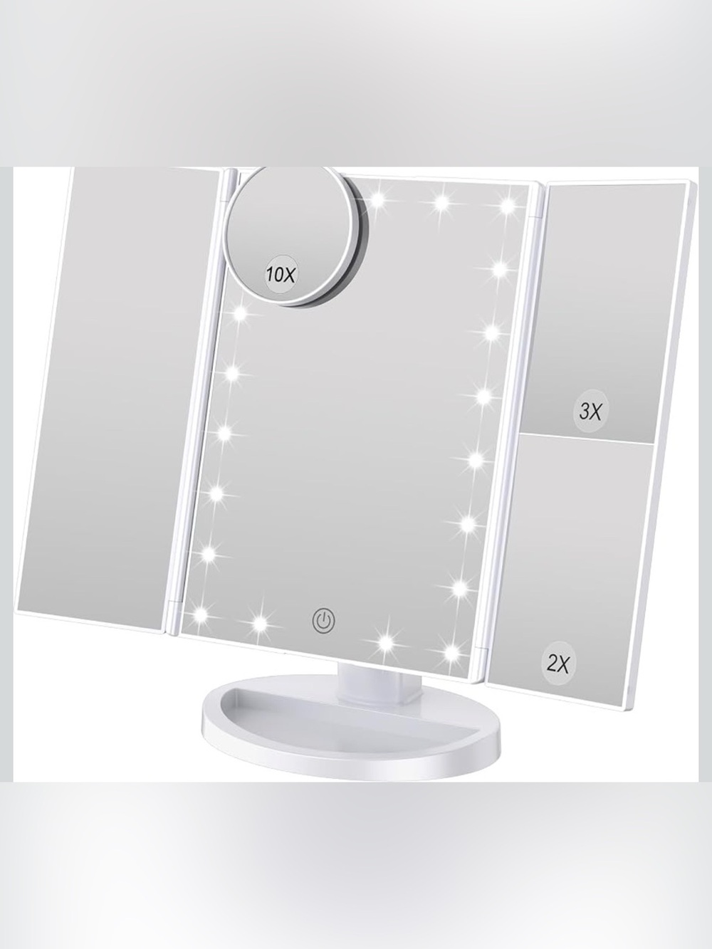 WEILY Makeup Mirror with 21 Natural LED Lights,